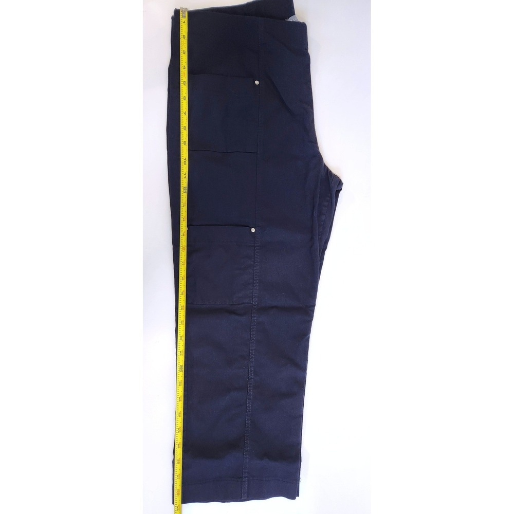 Elliott Lauren Spring 26 Control Stretch Cargo Pants Navy Blue Women Size 16 - Picture 4 of 9